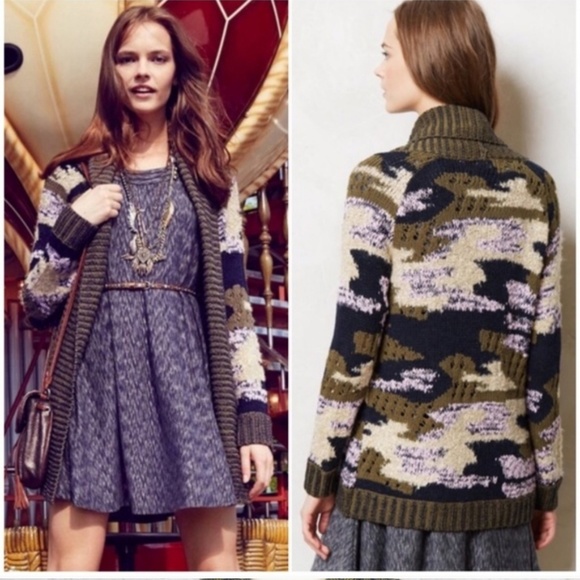 anthropologie sleeping on snow cardigan